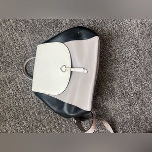 kate spade black, gray and white backpack